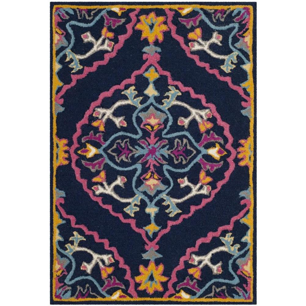 Bellagio, NAVY BLUE / MULTI, 2' X 3', Area Rug, BLG605C-2. Picture 1