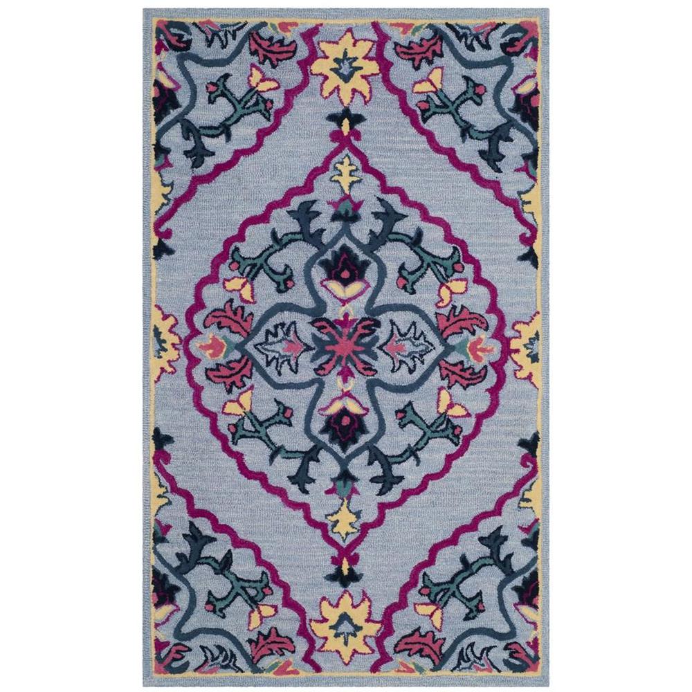 Bellagio, BLUE / MULTI, 3' X 5', Area Rug. Picture 1