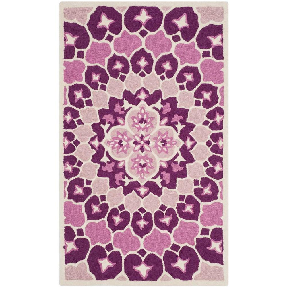Bellagio, PINK / IVORY, 3' X 5', Area Rug. Picture 1