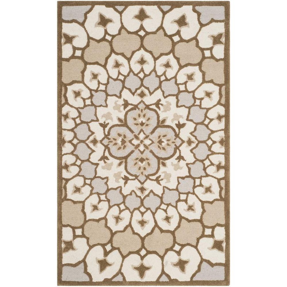 Bellagio, IVORY / DARK BEIG, 3' X 5', Area Rug. Picture 1