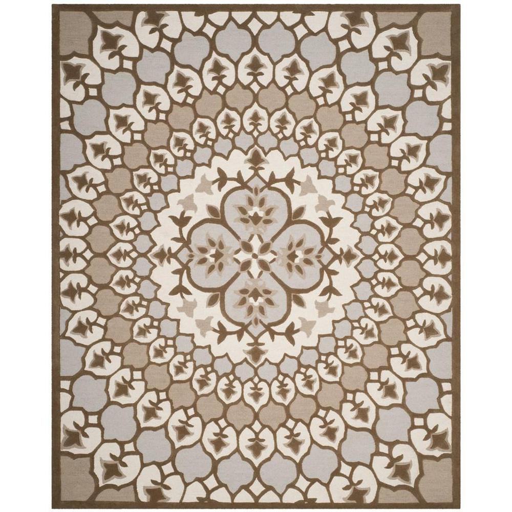 Bellagio, IVORY / DARK BEIG, 8' X 10', Area Rug. Picture 1