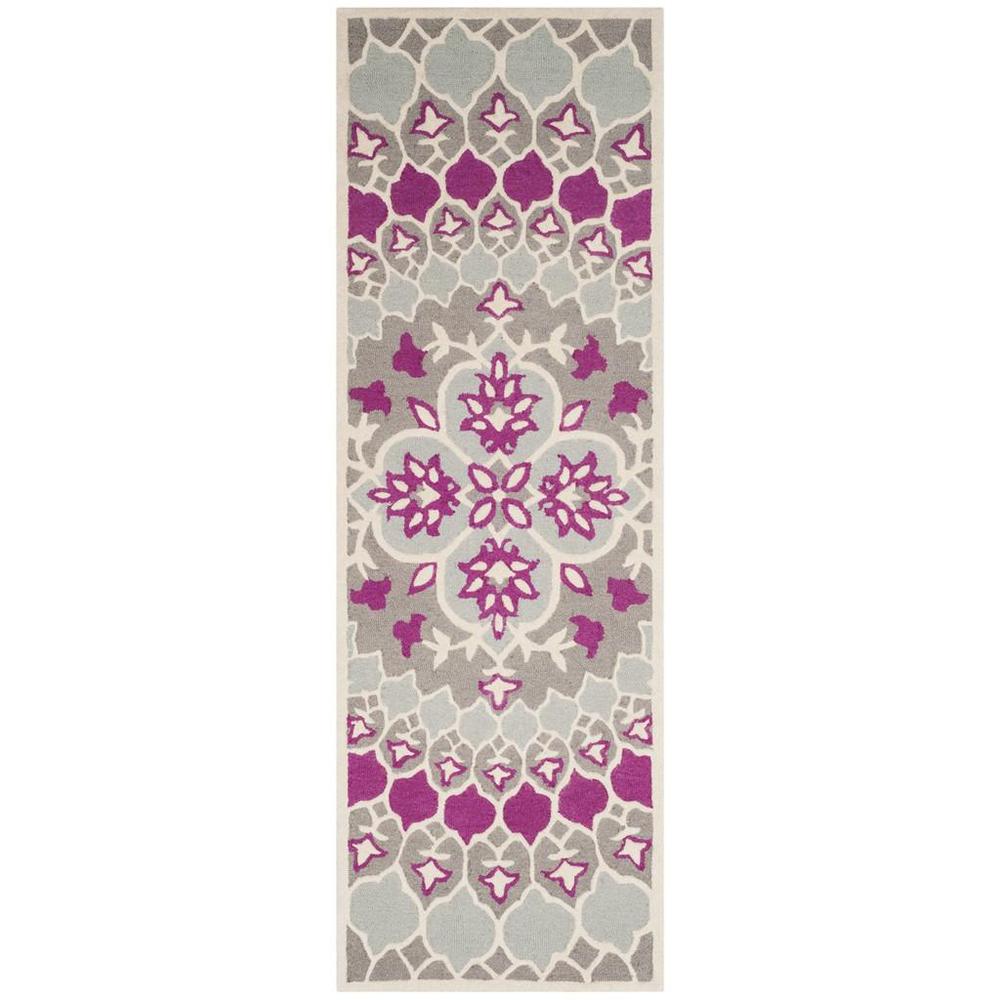 Bellagio, GREY / IVORY, 2'-3" X 7', Area Rug. Picture 1