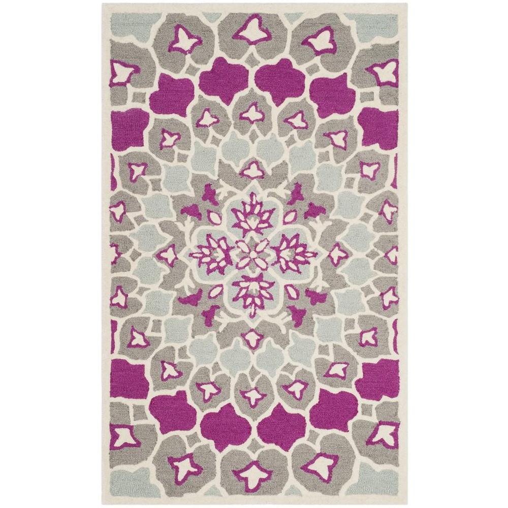Bellagio, GREY / IVORY, 3' X 5', Area Rug. Picture 1