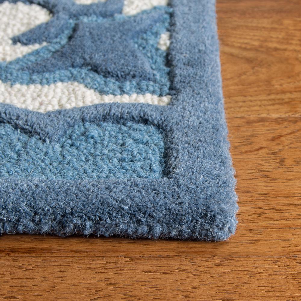 Bellagio, IVORY / BLUE, 5' X 8', Area Rug. Picture 2
