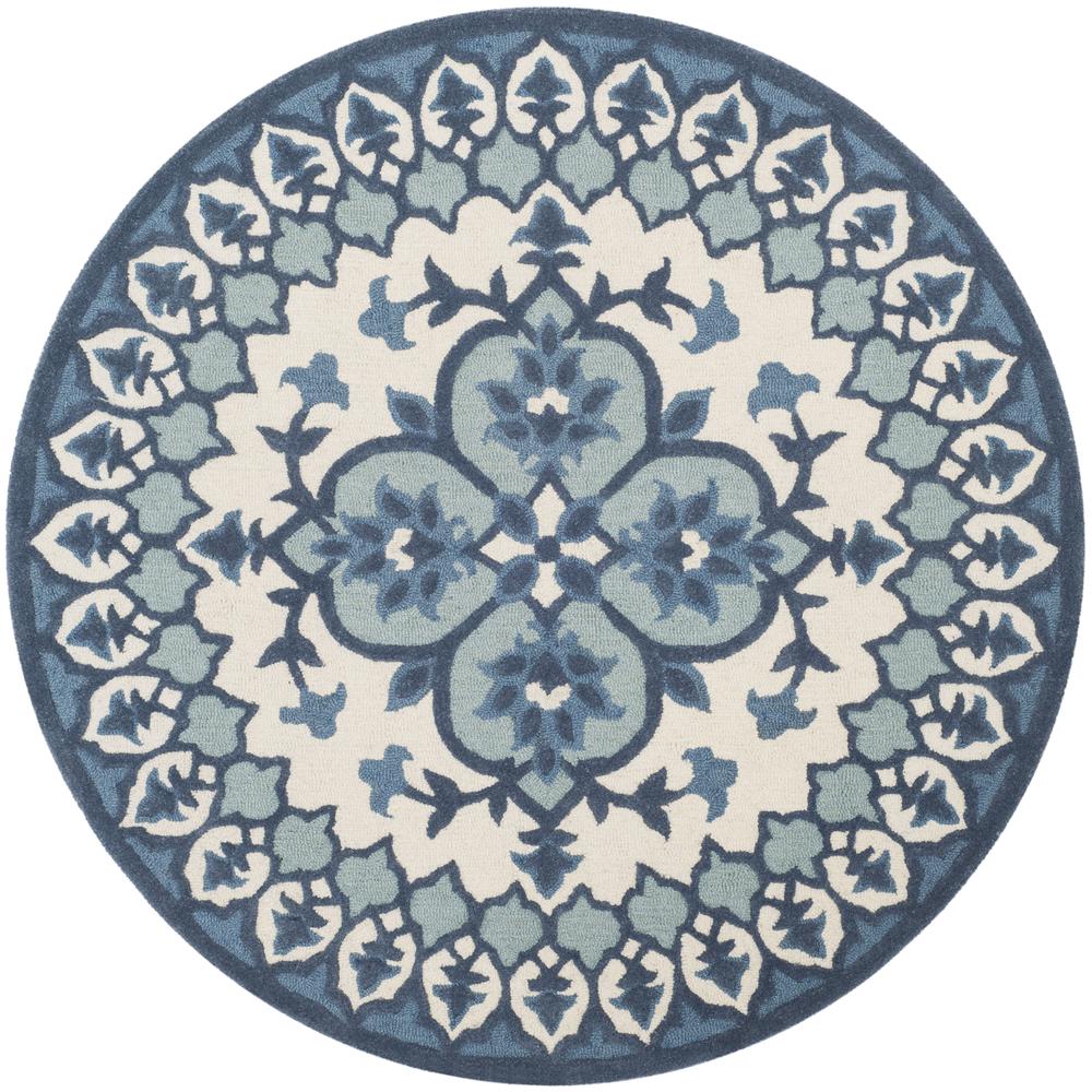 Bellagio, IVORY / BLUE, 5' X 8', Area Rug. Picture 9
