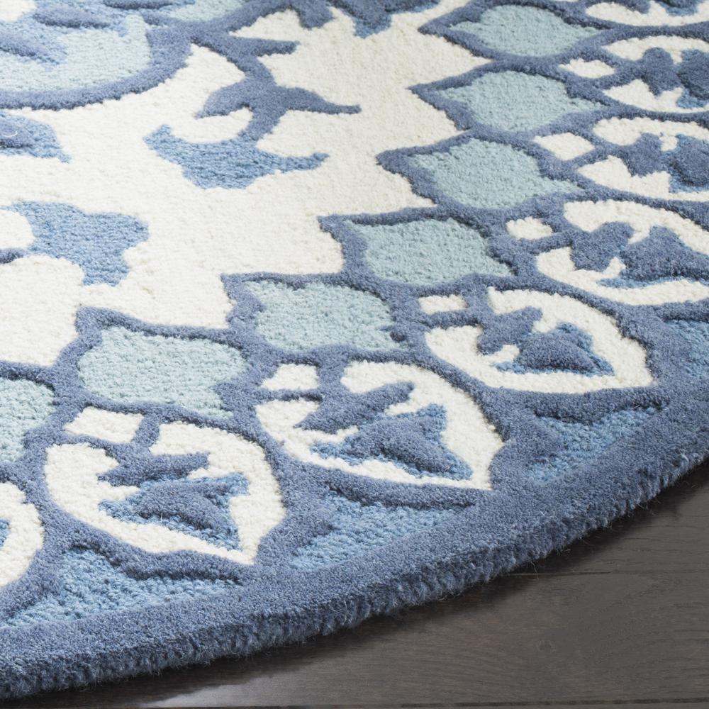 Bellagio, IVORY / BLUE, 5' X 8', Area Rug. Picture 7
