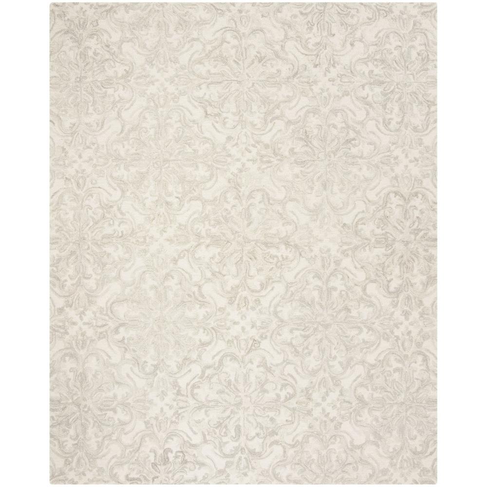 BLOSSOM, IVORY / GREY, 8' X 10', Area Rug, BLM103A-8. Picture 1