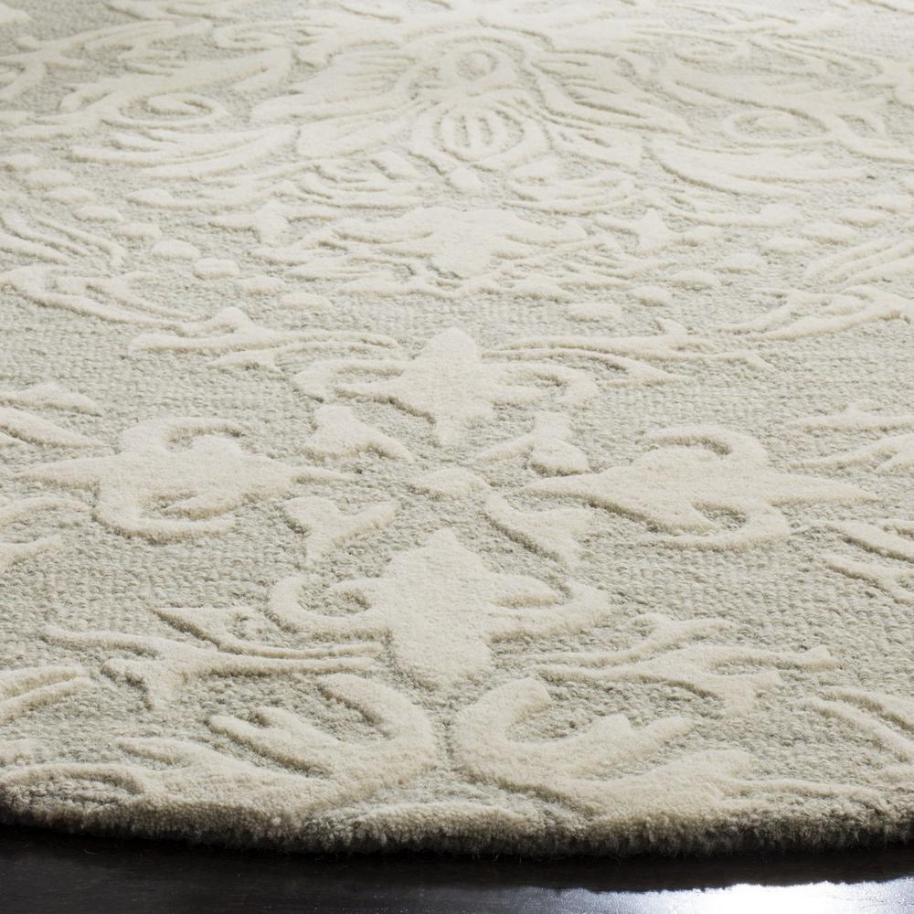 BLOSSOM, SAGE / IVORY, 6' X 6' Round, Area Rug, BLM107C-6R. Picture 1