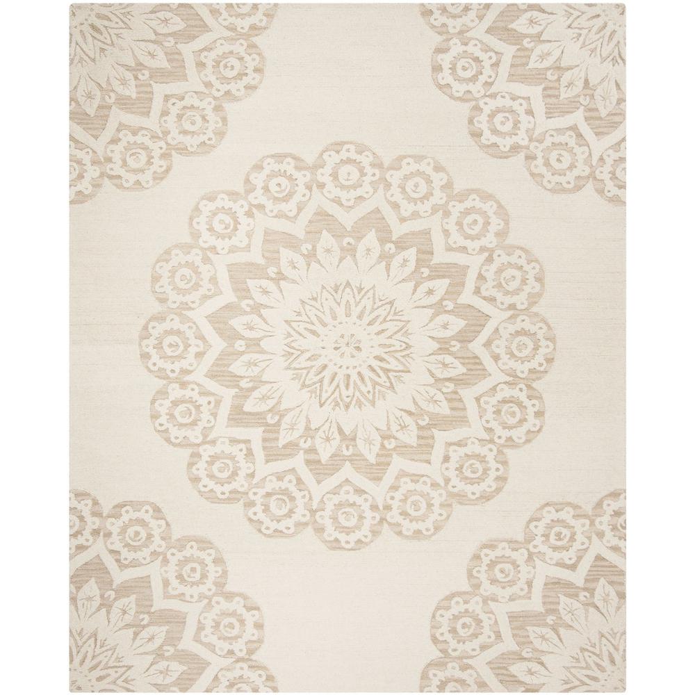 BLOSSOM, IVORY / BEIGE, 8' X 10', Area Rug. Picture 1