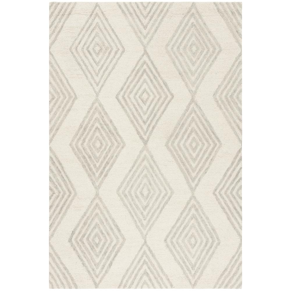 BLOSSOM, IVORY / SILVER, 4' X 6', Area Rug. Picture 1