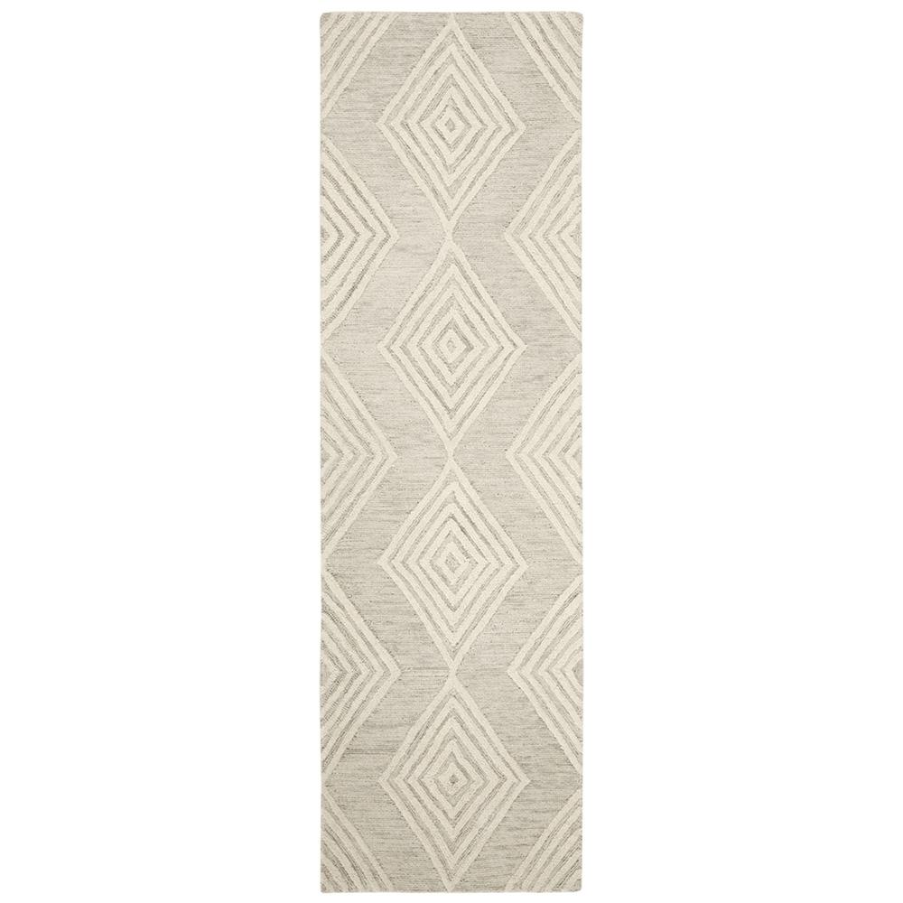 BLOSSOM, SILVER / IVORY, 2'-3" X 8', Area Rug, BLM111G-28. Picture 1
