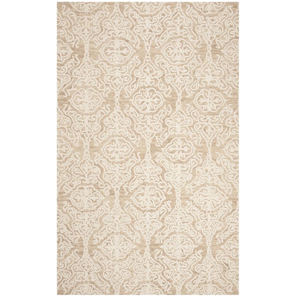 BLOSSOM, BEIGE / IVORY, 5' X 8', Area Rug, BLM112B-5. Picture 1