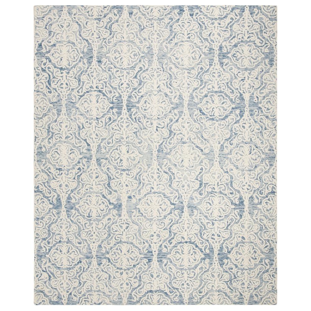 BLOSSOM, BLUE / IVORY, 8' X 10', Area Rug, BLM112M-8. Picture 1