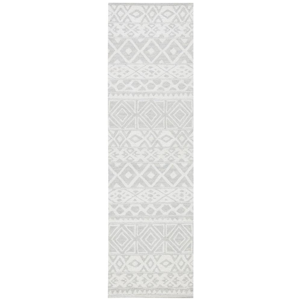 BLOSSOM, SILVER / IVORY, 2'-3" X 8', Area Rug, BLM113G-28. Picture 2