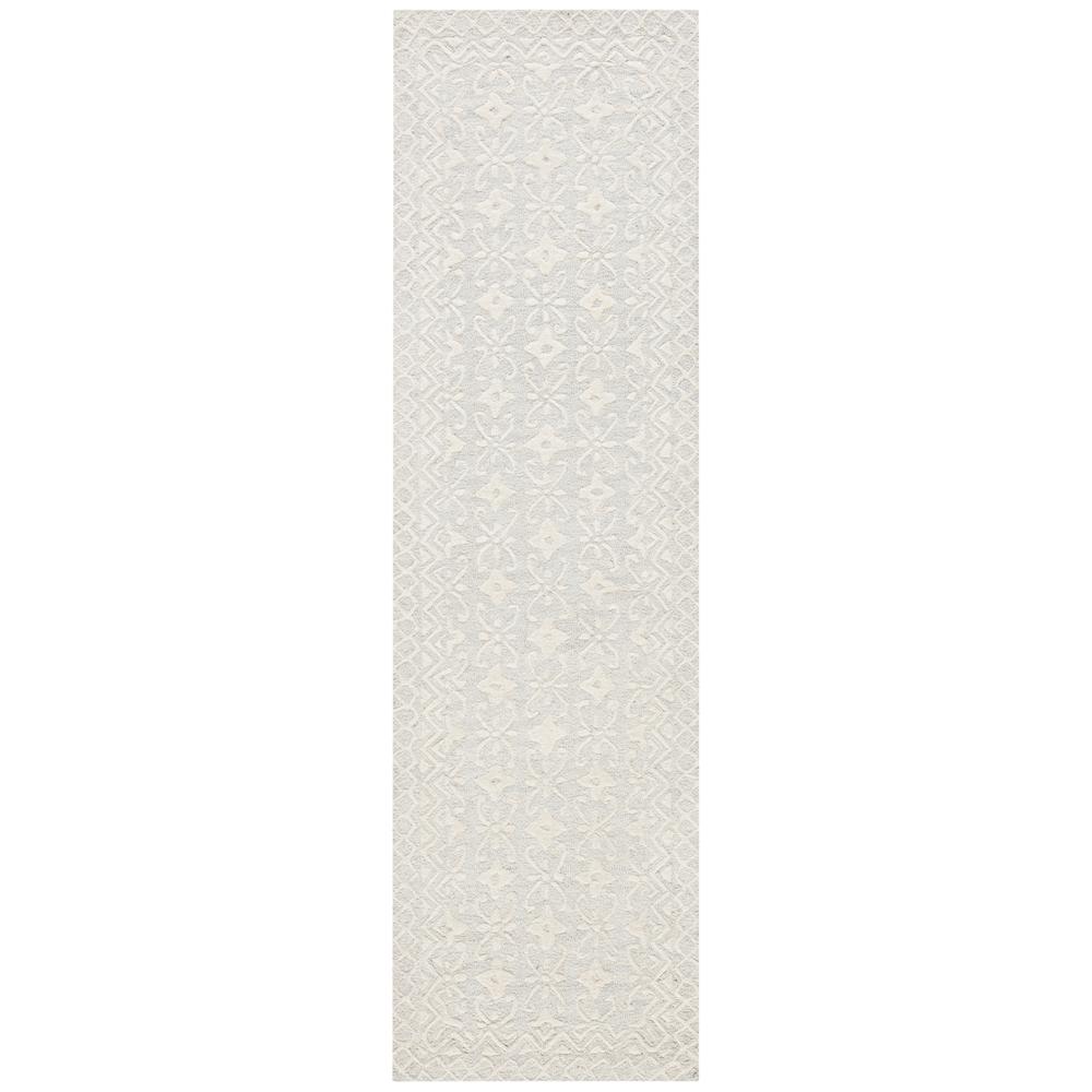 BLOSSOM, GREY / IVORY, 2'-3" X 8', Area Rug, BLM114F-28. Picture 1