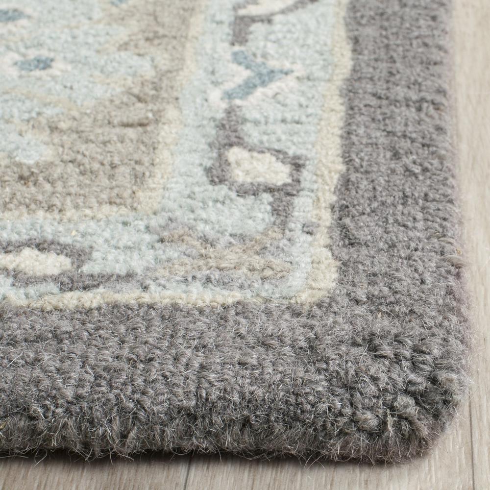 BLOSSOM, DARK GREY / LIGHT BROWN, 10' X 14', Area Rug. Picture 1