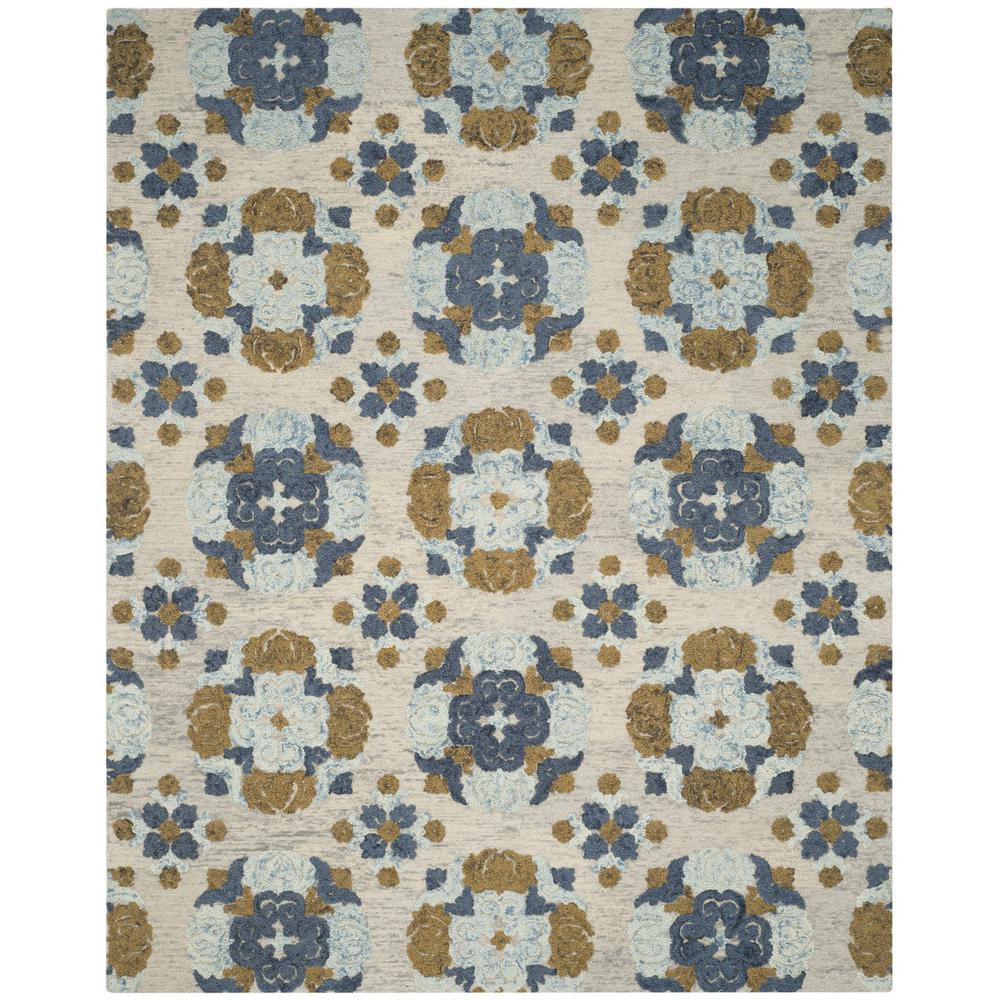 BLOSSOM, BEIGE / MULTI, 8' X 10', Area Rug. Picture 1