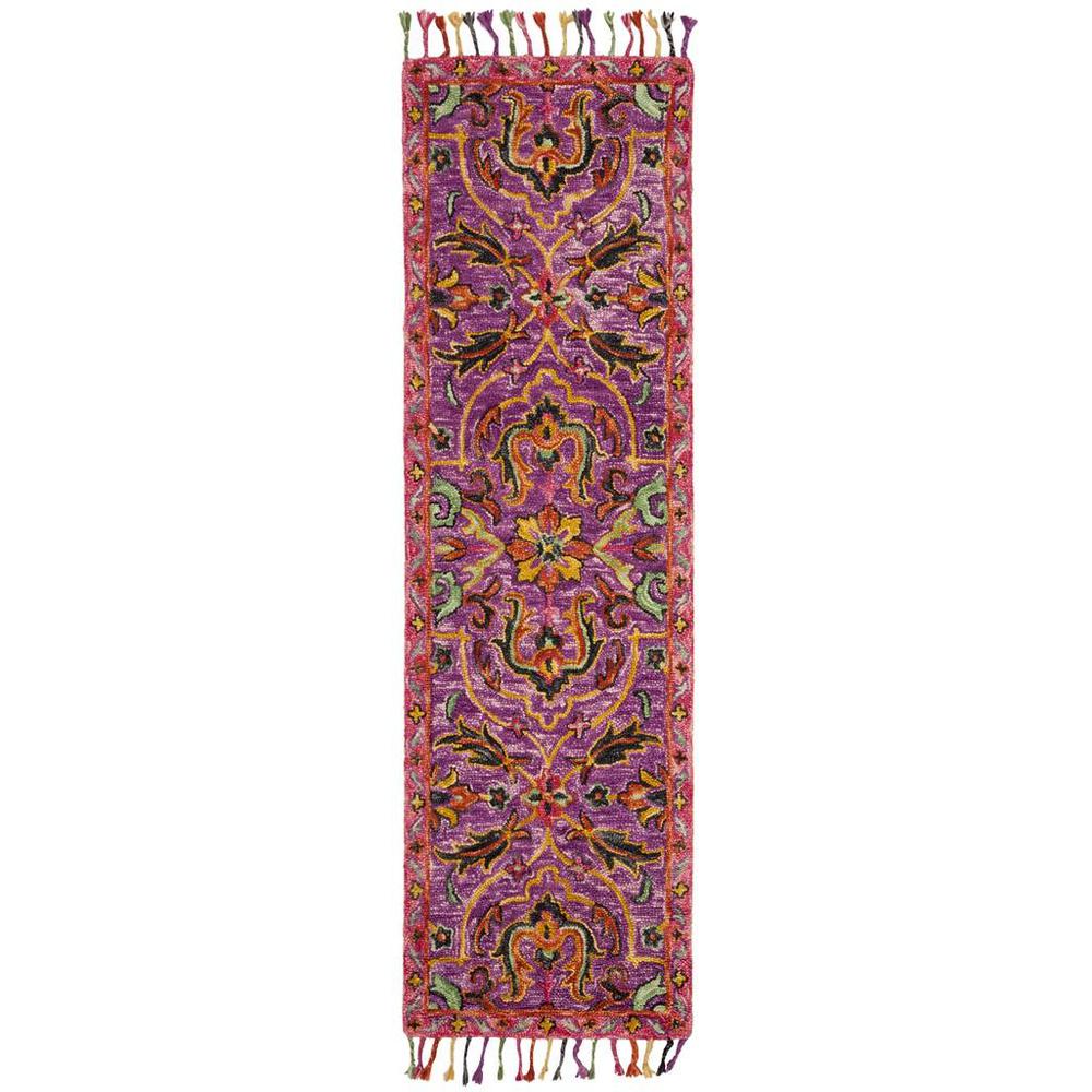 BLOSSOM, PURPLE / MULTI, 2'-3" X 8', Area Rug. Picture 1