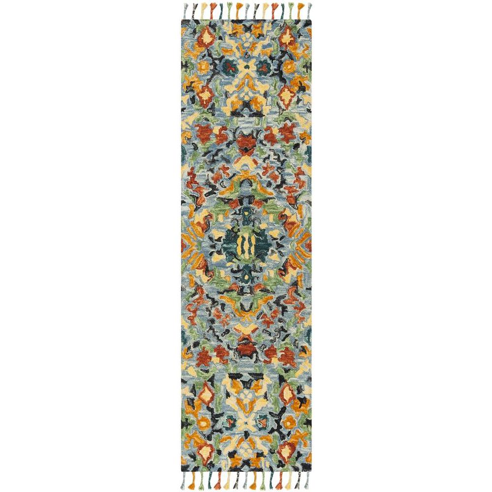BLOSSOM, BLUE / MULTI, 2'-3" X 8', Area Rug, BLM452A-28. Picture 1