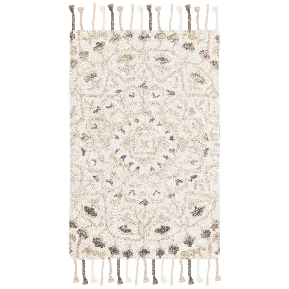 BLOSSOM, IVORY / TAUPE, 2' X 3', Area Rug. Picture 1