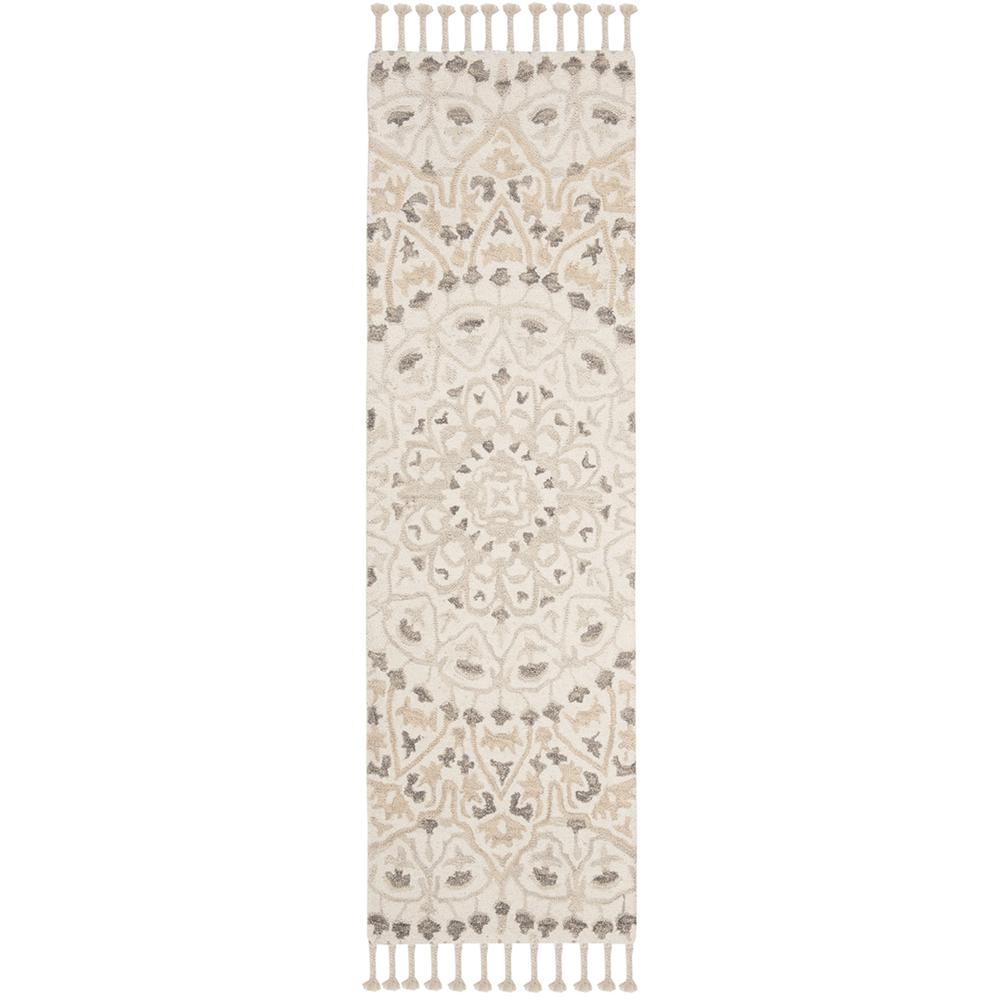 BLOSSOM, IVORY / TAUPE, 2'-3" X 8', Area Rug. Picture 1