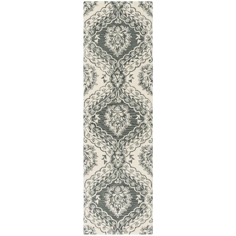 BLOSSOM, BLUE / IVORY, 2'-3" X 8', Area Rug, BLM601M-28. Picture 1