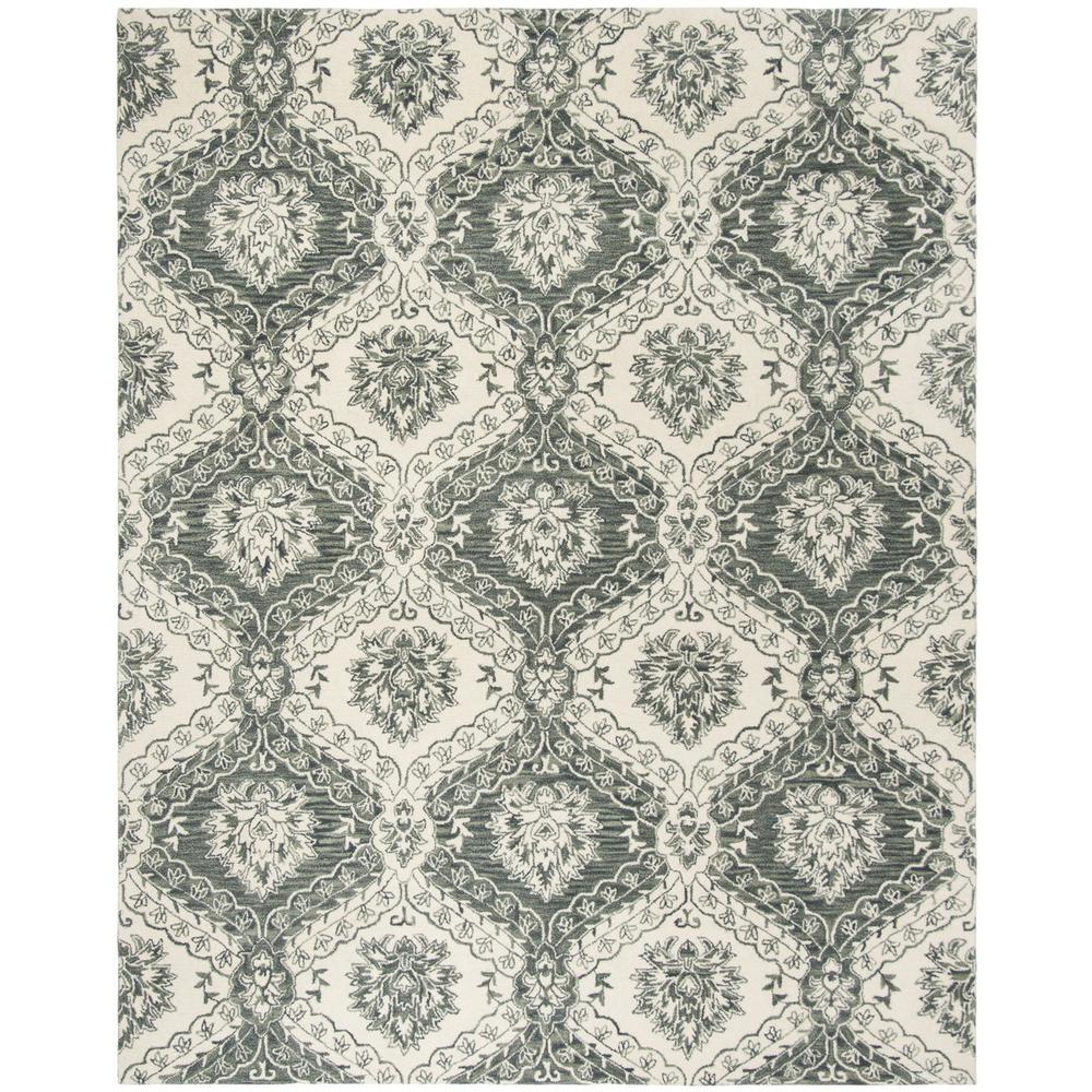 BLOSSOM, BLUE / IVORY, 8' X 10', Area Rug, BLM601M-8. Picture 1