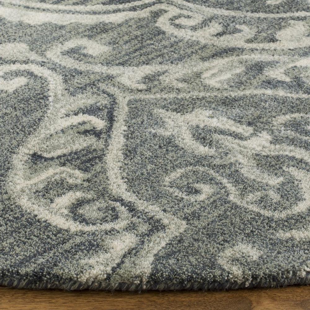 BLOSSOM, BLUE / SAGE, 6' X 6' Round, Area Rug. Picture 1