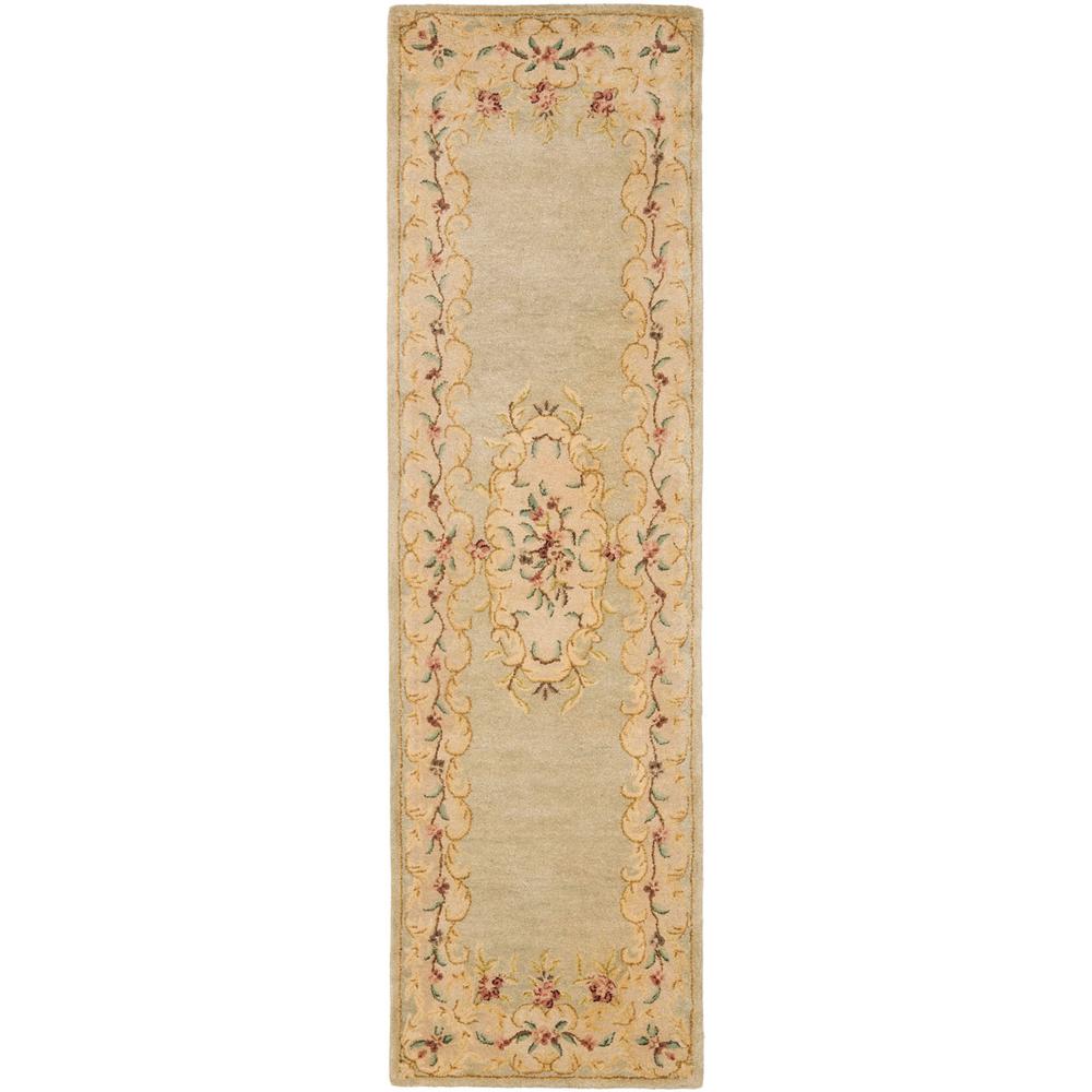 BERGAMA, LIGHT GREEN / BEIGE, 2' X 3', Area Rug. Picture 1