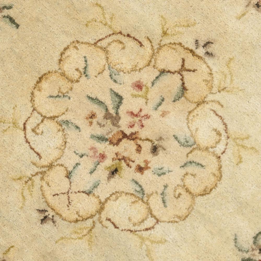 BERGAMA, LIGHT GREEN / BEIGE, 4' X 4' Round, Area Rug. Picture 2