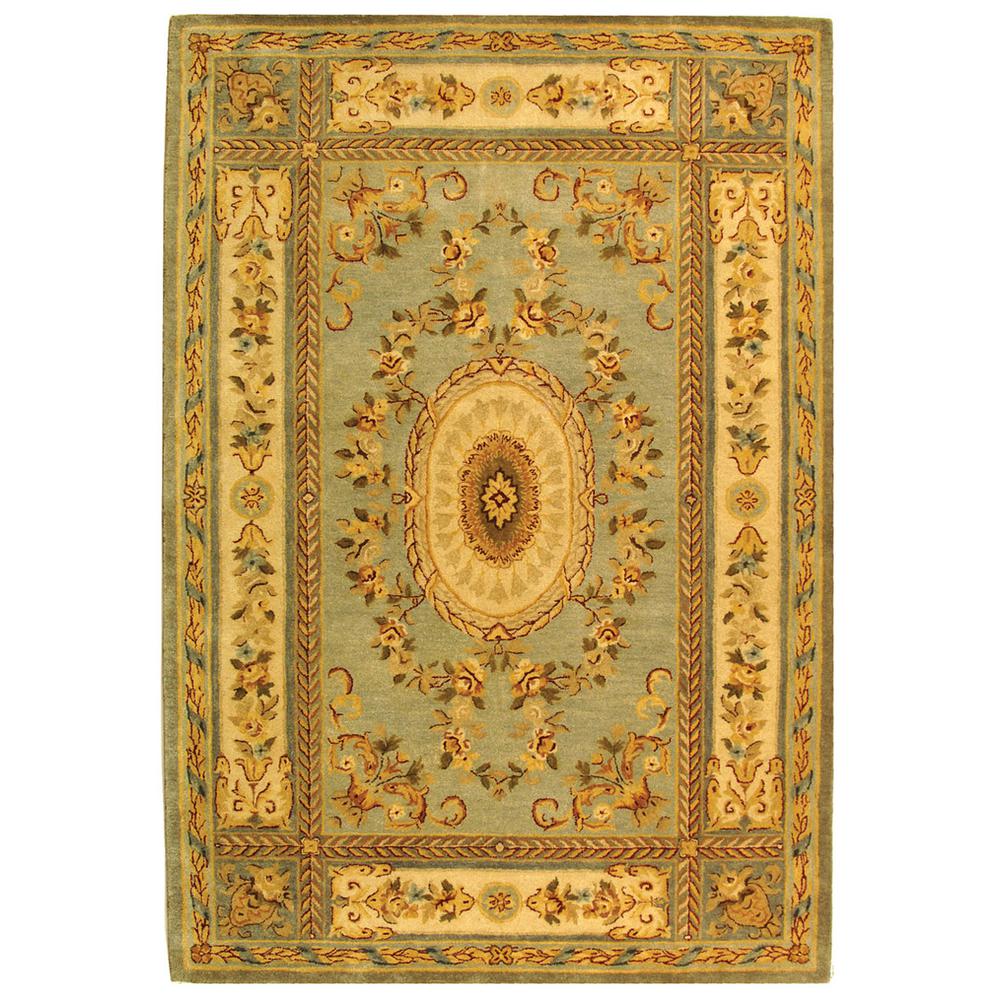 BERGAMA, LIGHT BLUE / IVORY, 6' X 9', Area Rug, BRG174A-6. Picture 1