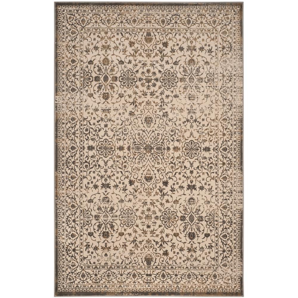 BRILLIANCE, CREAM / BRONZE, 5'-1" X 7'-6", Area Rug, BRL504D-5. Picture 1
