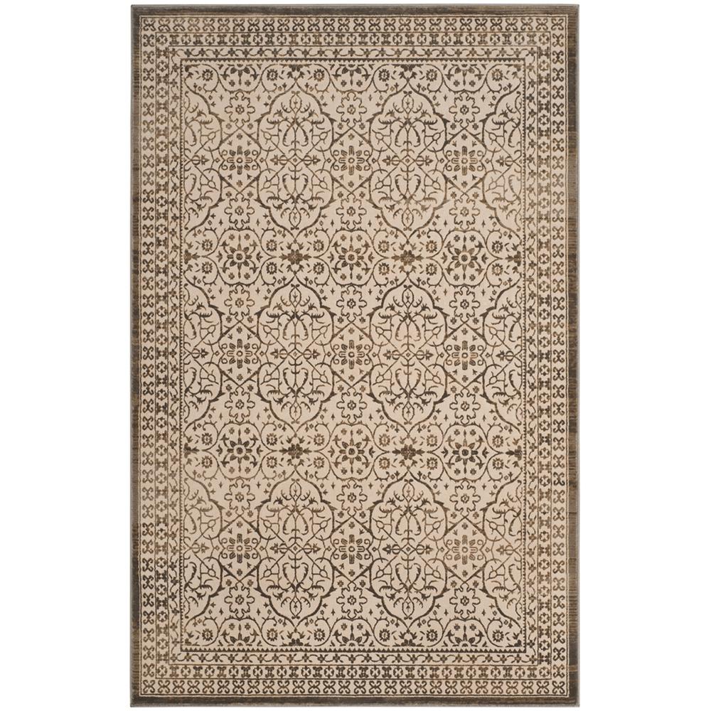 BRILLIANCE, CREAM / BRONZE, 5'-1" X 7'-6", Area Rug, BRL508D-5. Picture 1