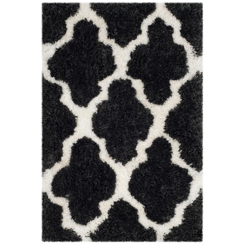 SG-BSG-Barcelona Shag, GRAPHITE / IVORY, 2' X 3', Area Rug, BSG319D-2. Picture 1