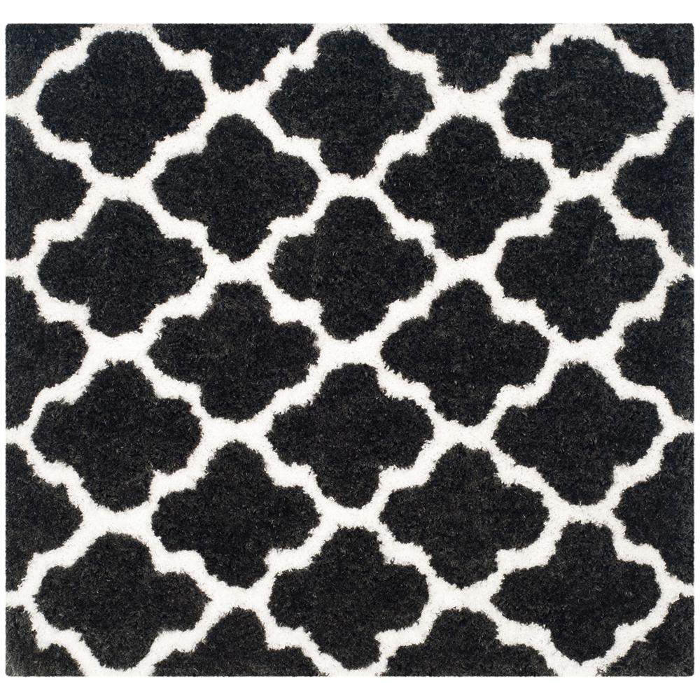 SG-BSG-Barcelona Shag, GRAPHITE / IVORY, 5' X 5' Square, Area Rug, BSG319D-5SQ. Picture 1