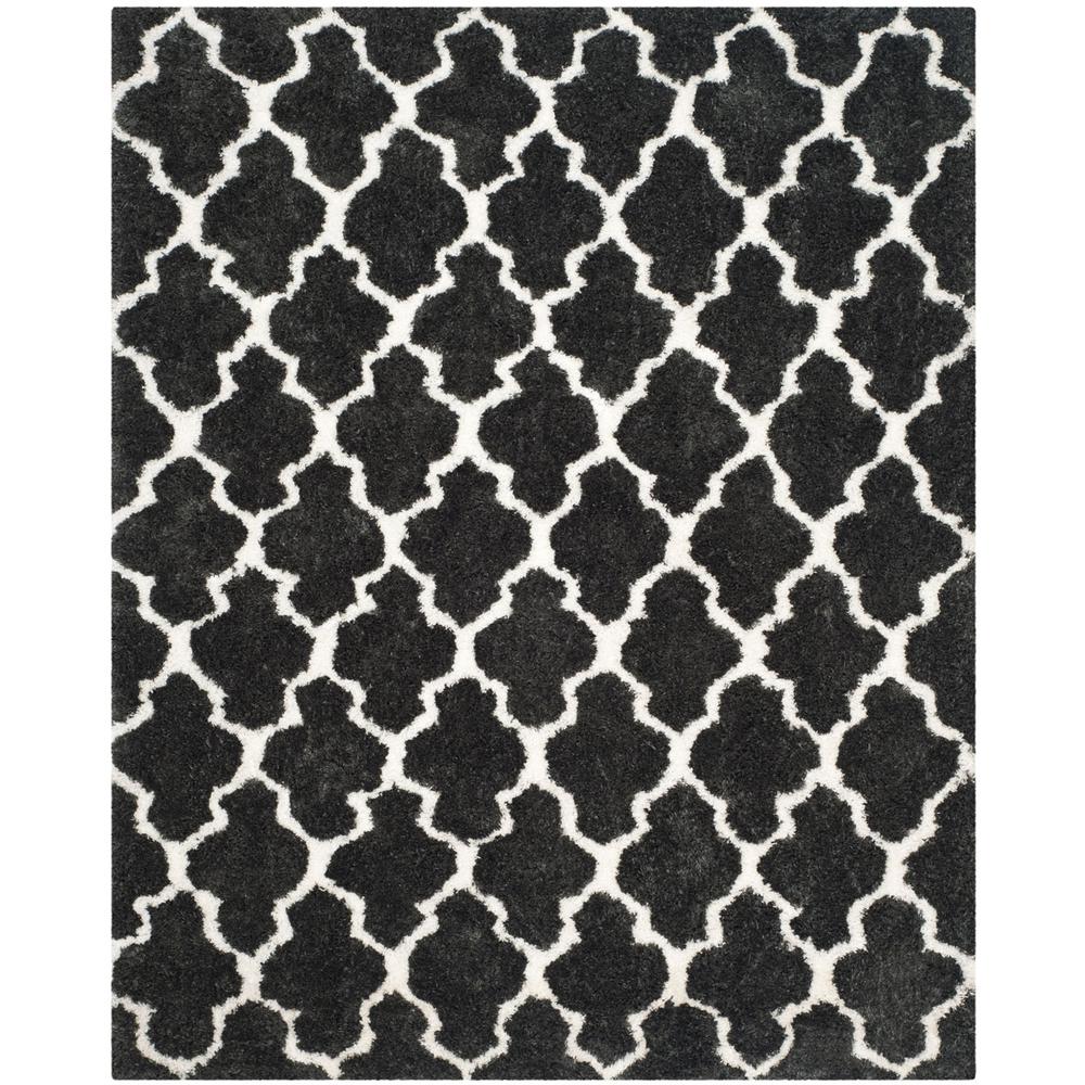 SG-BSG-Barcelona Shag, GRAPHITE / IVORY, 8' X 10', Area Rug, BSG319D-8. Picture 1
