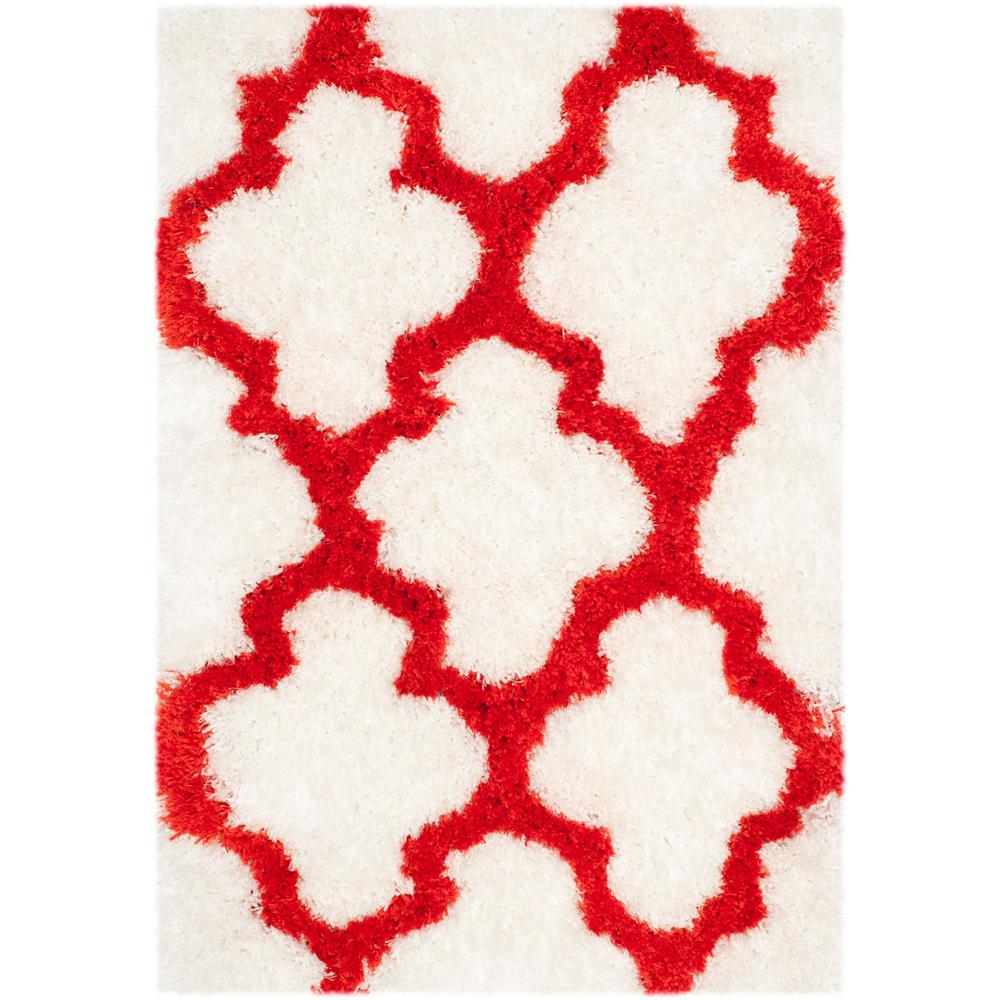 SG-BSG-Barcelona Shag, IVORY / RUST, 2' X 3', Area Rug, BSG319E-2. Picture 1