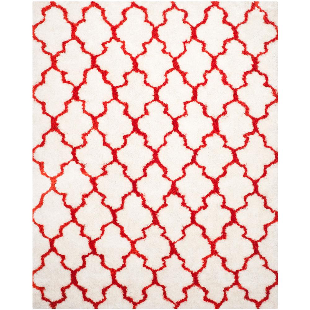 SG-BSG-Barcelona Shag, IVORY / RUST, 8' X 10', Area Rug, BSG319E-8. Picture 1