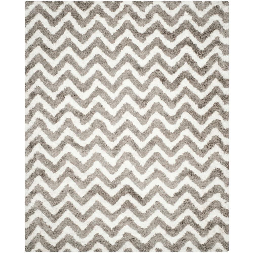 SG-BSG-Barcelona Shag, IVORY / SILVER, 8' X 10', Area Rug, BSG320A-8. Picture 1