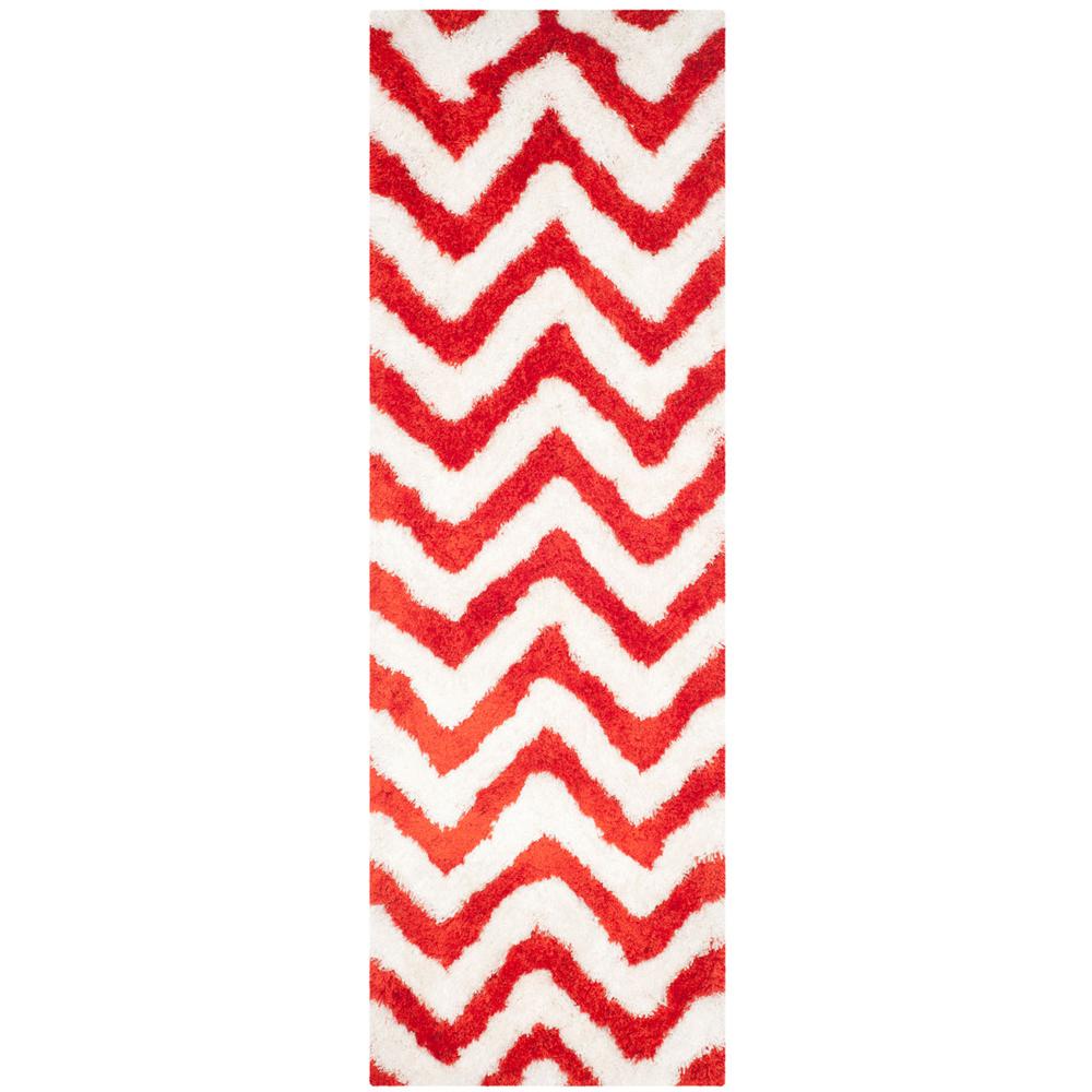 SG-BSG-Barcelona Shag, IVORY / RUST, 2'-3" X 7', Area Rug, BSG320E-27. Picture 1