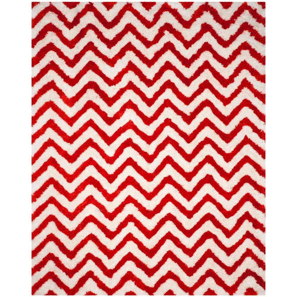 SG-BSG-Barcelona Shag, IVORY / RUST, 8' X 10', Area Rug, BSG320E-8. Picture 1