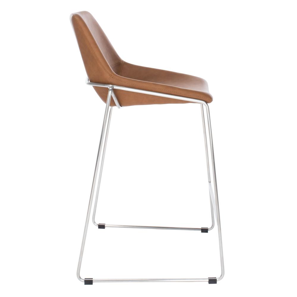 Alexis Mid Century Counter Stool, Matte Cigar Brown. Picture 11
