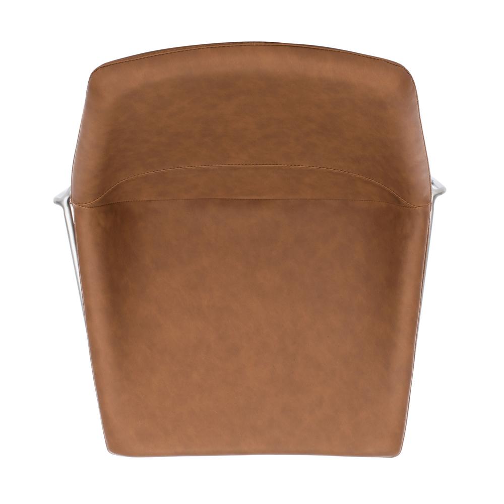 Alexis Mid Century Counter Stool, Matte Cigar Brown. Picture 12