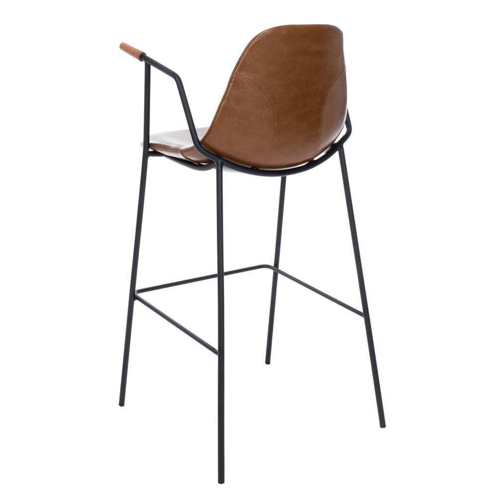 Tanner Mid Century Barstool, Cognac. Picture 3