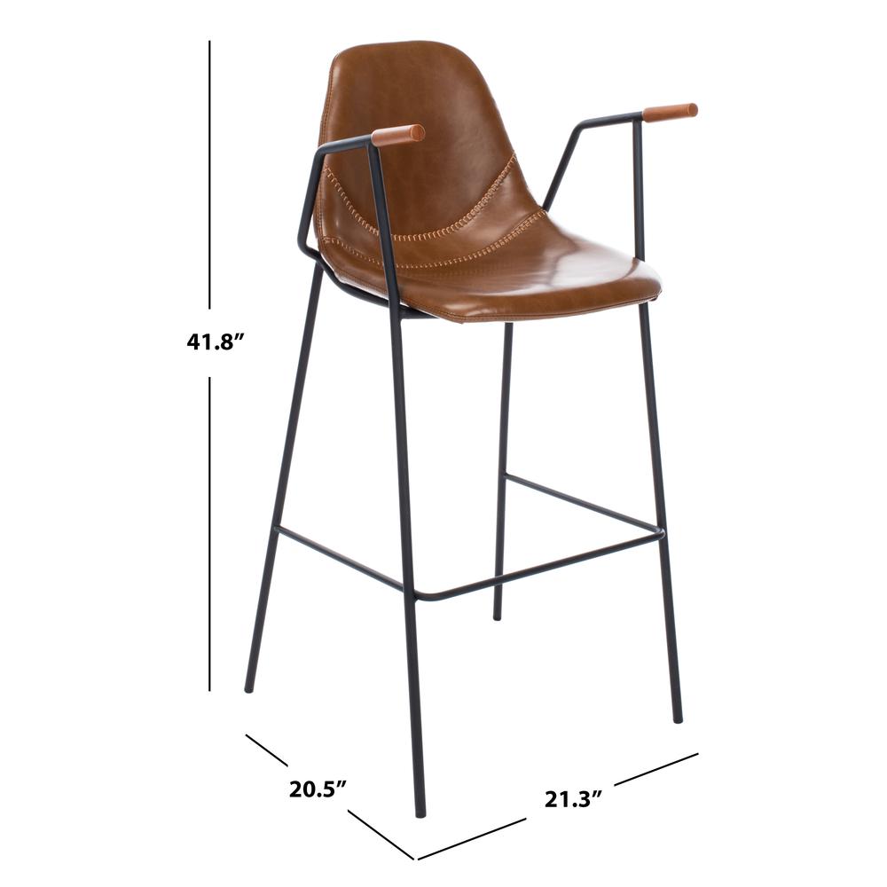 Tanner Mid Century Barstool, Cognac. Picture 6