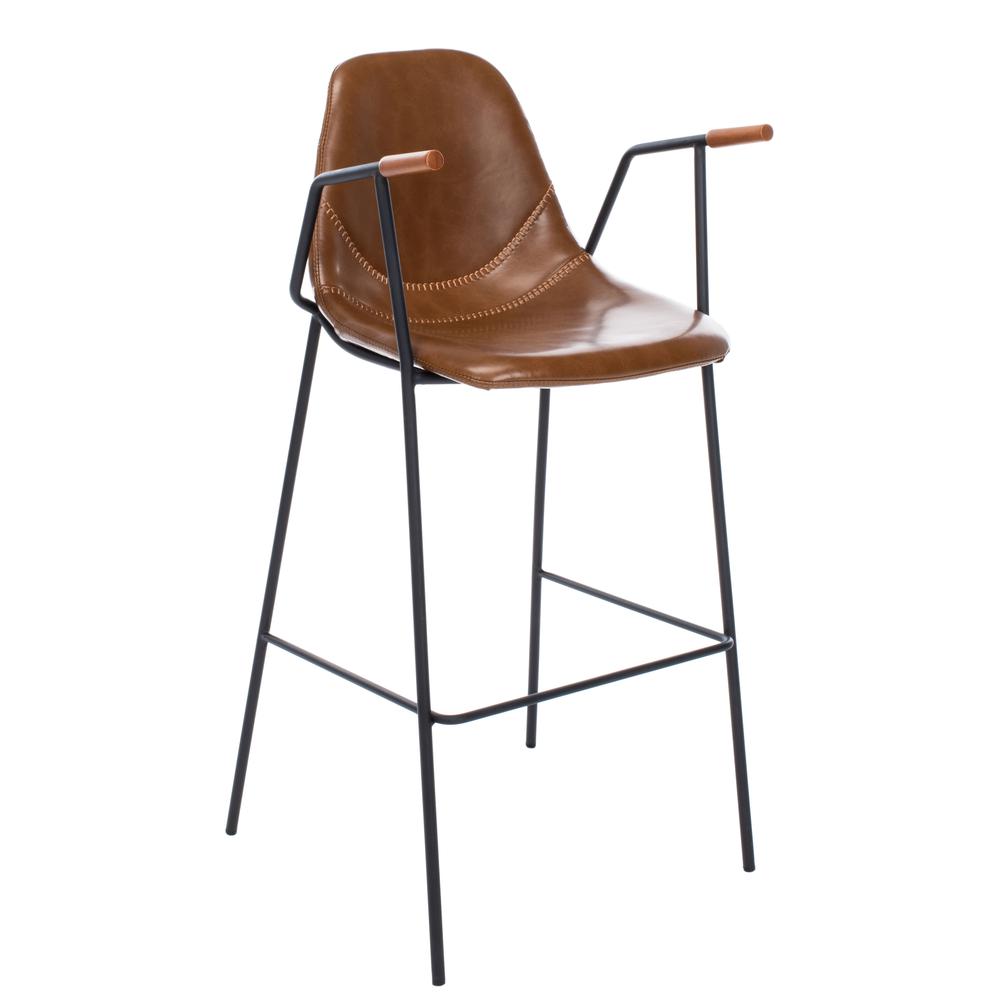 Tanner Mid Century Barstool, Cognac. Picture 10