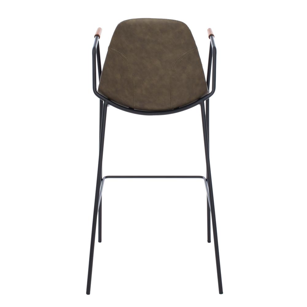 Tanner Mid Century Barstool, Olive. Picture 2