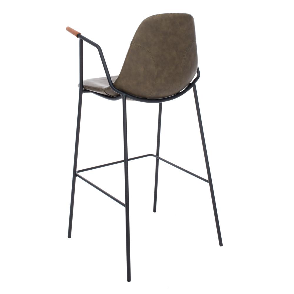 Tanner Mid Century Barstool, Olive. Picture 3