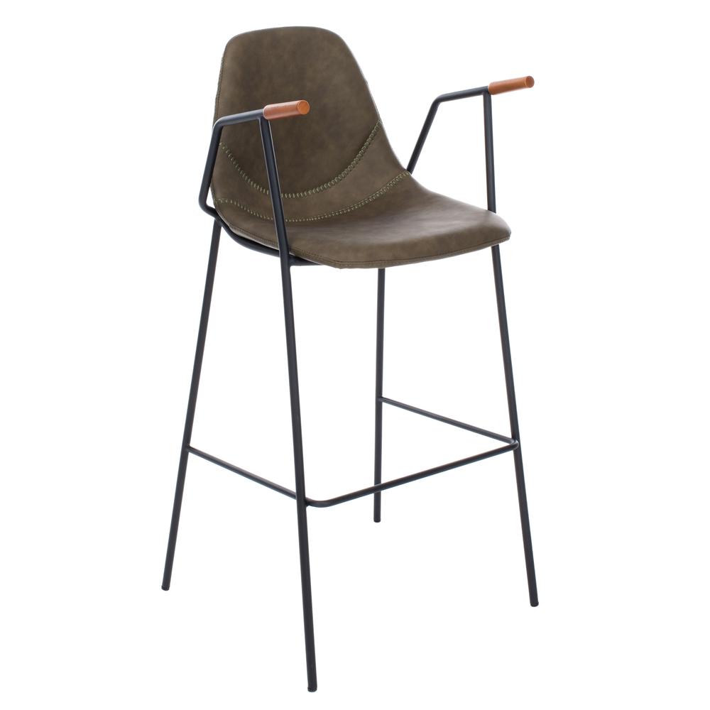 Tanner Mid Century Barstool, Olive. Picture 10