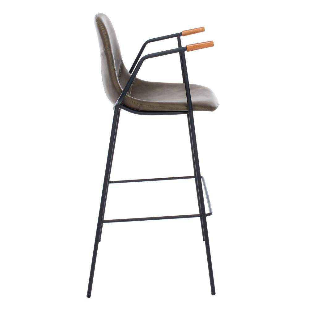 Tanner Mid Century Barstool, Olive. Picture 11